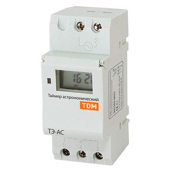 Таймер электронный астрономический ТЭ-АС 16А-DIN TDM SQ1503-0023 - Электрика, НВА - Реле, автоматизация и управление - Таймеры - . Магазин оборудования для автономного и резервного электропитания Ekosolar.ru в Черкесске