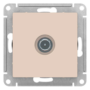 Розетка TV SE AtlasDesign оконечная 1DB, бежевая, механизм - Электрика, НВА - Выключатели и розетки - Розетки - . Магазин оборудования для автономного и резервного электропитания Ekosolar.ru в Черкесске