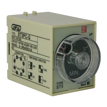 Реле времени 220V ST3PC-G (4-24h) Энергия - Электрика, НВА - Реле, автоматизация и управление - Реле времени - . Магазин оборудования для автономного и резервного электропитания Ekosolar.ru в Черкесске
