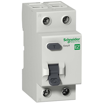 Дифференциальный выключатель Schneider Electric (УЗО) EASY 9 2P 40А 30мА AC 4,5 кА - Электрика, НВА - Модульное оборудование - Дифференциальные автоматы - . Магазин оборудования для автономного и резервного электропитания Ekosolar.ru в Черкесске