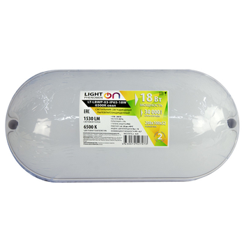 Банник LT-LBWP-03-IP65-18W-6500К LED овальный - Светильники - Для ЖКХ - . Магазин оборудования для автономного и резервного электропитания Ekosolar.ru в Черкесске