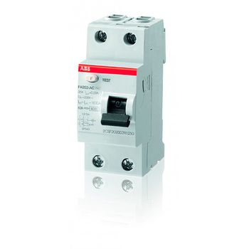 ABB FH202AC УЗО 2P 40A 30mA (AC) - Электрика, НВА - Модульное оборудование - Узо - . Магазин оборудования для автономного и резервного электропитания Ekosolar.ru в Черкесске