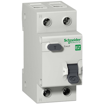 Дифференциальный автоматический выключатель Schneider Electric EASY 9 1P+N 16А 30мА C AC 4,5 кА - Электрика, НВА - Модульное оборудование - Дифференциальные автоматы - . Магазин оборудования для автономного и резервного электропитания Ekosolar.ru в Черкесске
