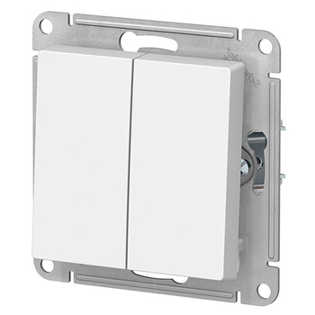 Выключатель Schneider Electric AtlasDesign 2-клавишный сх.5, 10АХ, белый, механизм - Электрика, НВА - Выключатели и розетки - Выключатели - . Магазин оборудования для автономного и резервного электропитания Ekosolar.ru в Черкесске