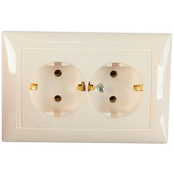 Розетка Legrand Valena 2X2К+З в сборе белая - Электрика, НВА - Выключатели и розетки - Розетки - . Магазин оборудования для автономного и резервного электропитания Ekosolar.ru в Черкесске