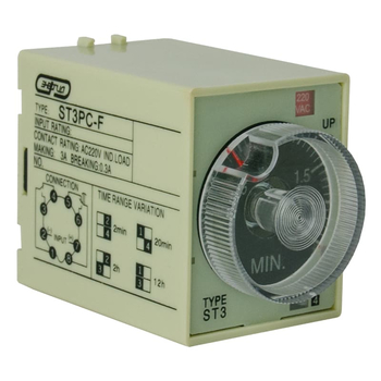 Реле времени 220V ST3PC-F (0.25-2m/20m/2h/12h) Энергия - Электрика, НВА - Реле, автоматизация и управление - Реле времени - . Магазин оборудования для автономного и резервного электропитания Ekosolar.ru в Черкесске