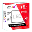 Светильник LightPhenomenON Downlight LT-TP-DL-01-18W-6500K встраиваемый квадратный 170х170 LED - Светильники - Светильники DOWNLIGHT - . Магазин оборудования для автономного и резервного электропитания Ekosolar.ru в Черкесске